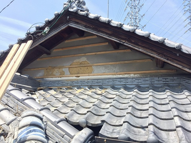 瓦屋根補修妻壁